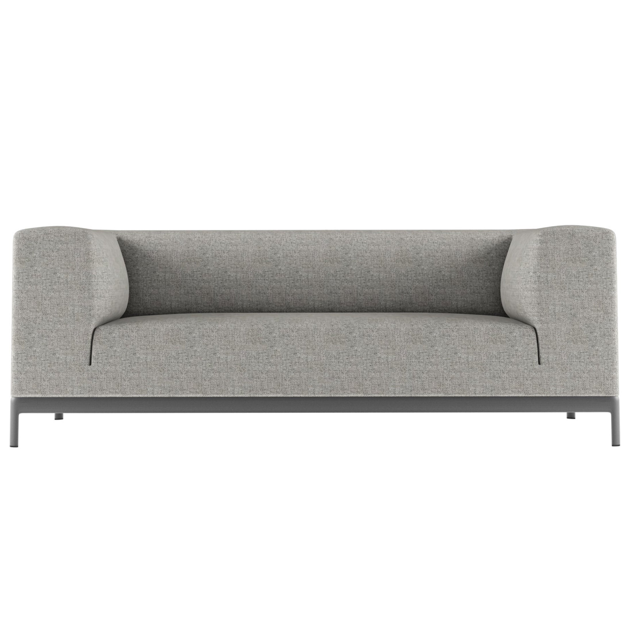 Alias P60 AluminiumZen Zweisitzer-Sofa für den Außenbereich mit Polsterung und Aluminiumrahmen