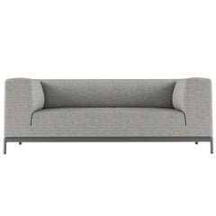 Alias P60 AluminiumZen Zweisitzer-Sofa für den Außenbereich mit Polsterung und Aluminiumrahmen