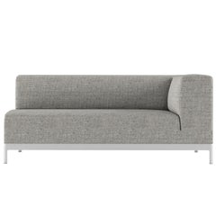 Alias P63 AluminiumZen Outdoor SX weiches, kantiges Sofa mit Polsterung und Aluminiumrahmen