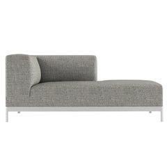 Alias P65 AluZen Outdoor DX Soft Ending Sofa in Upholstery with Aluminium Frame