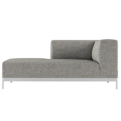 Alias P65 AluZen Outdoor SX Soft Ending Sofa in Upholstery with Aluminium Frame