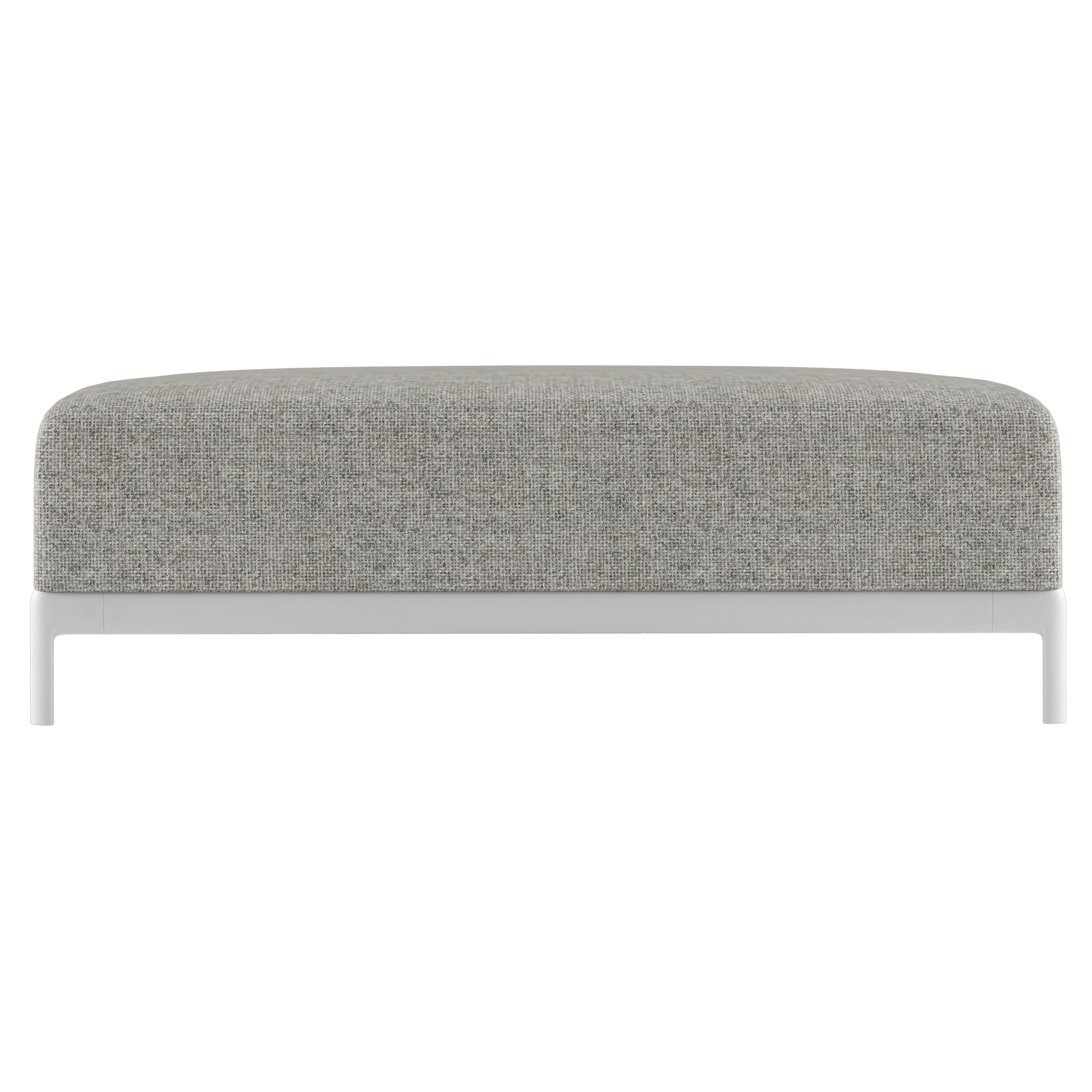 Sofa d'extérieur en tissu d'ameublement AluZen avec cadre en aluminium Alias P69