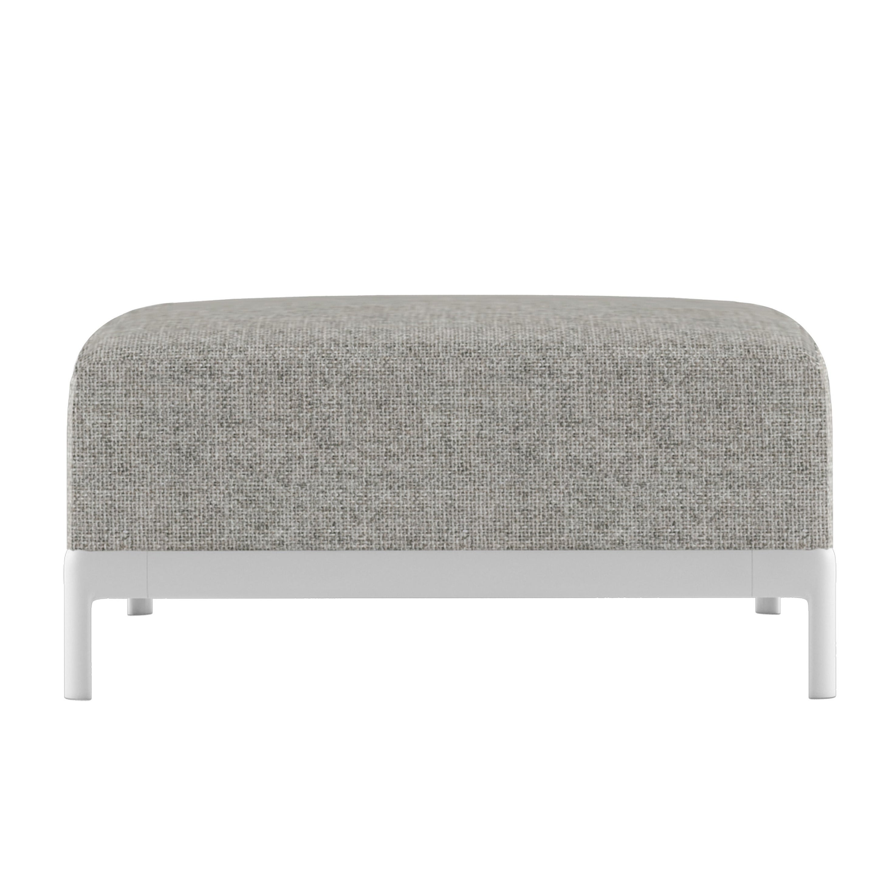 Alias P70 AluminiumZen Soft Pouf Sofa für den Außenbereich mit Polsterung und Aluminiumrahmen