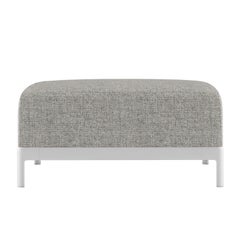 Alias P70 AluminiumZen Soft Pouf Sofa für den Außenbereich mit Polsterung und Aluminiumrahmen