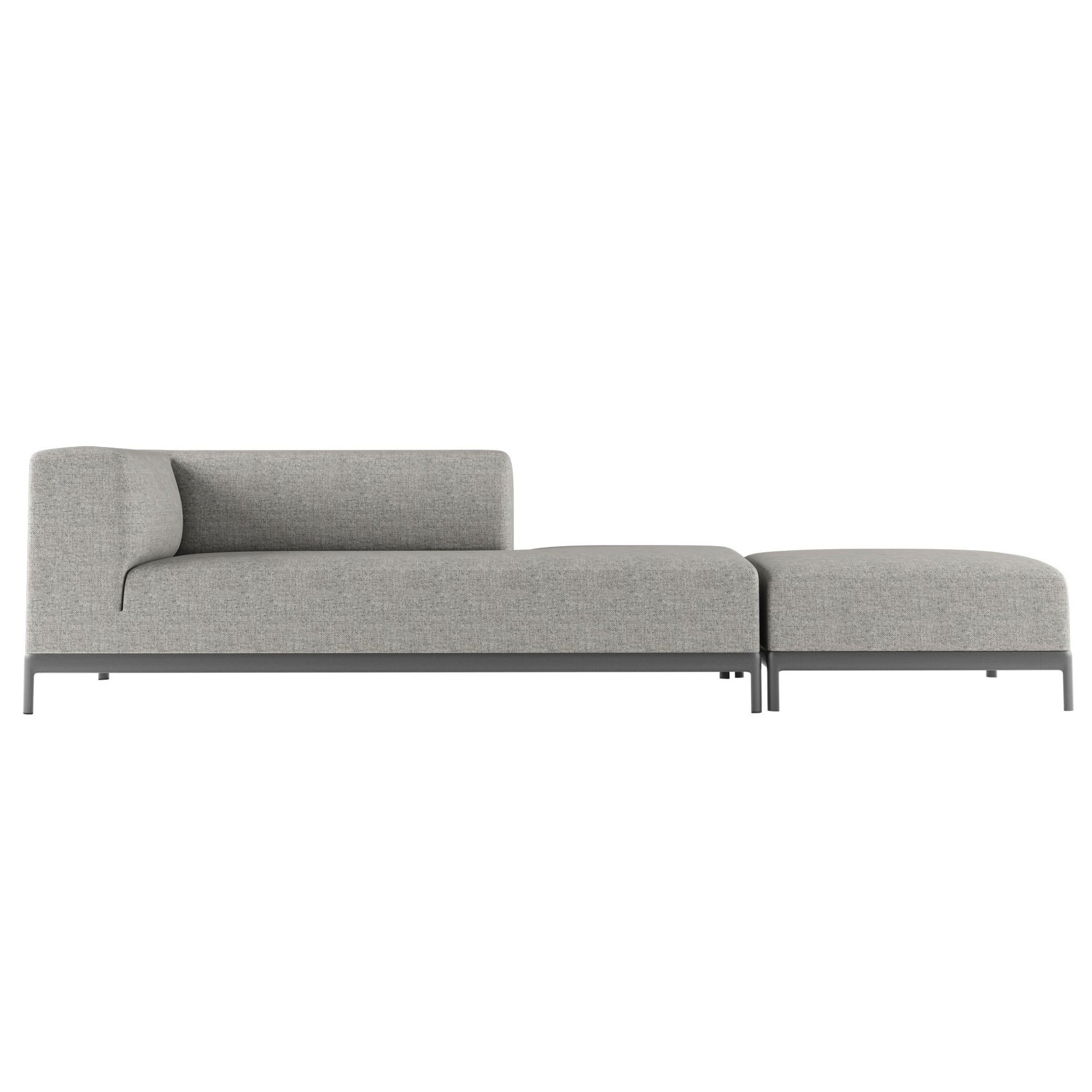 Alias P64+P70 AluZen Soft Sofa Set in Upholstery with Lacquered Aluminium Frame For Sale