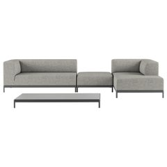 Alias P63+P70+P65+P73 AluZen Weiches Sofa-Set mit Polsterung und Aluminiumrahmen