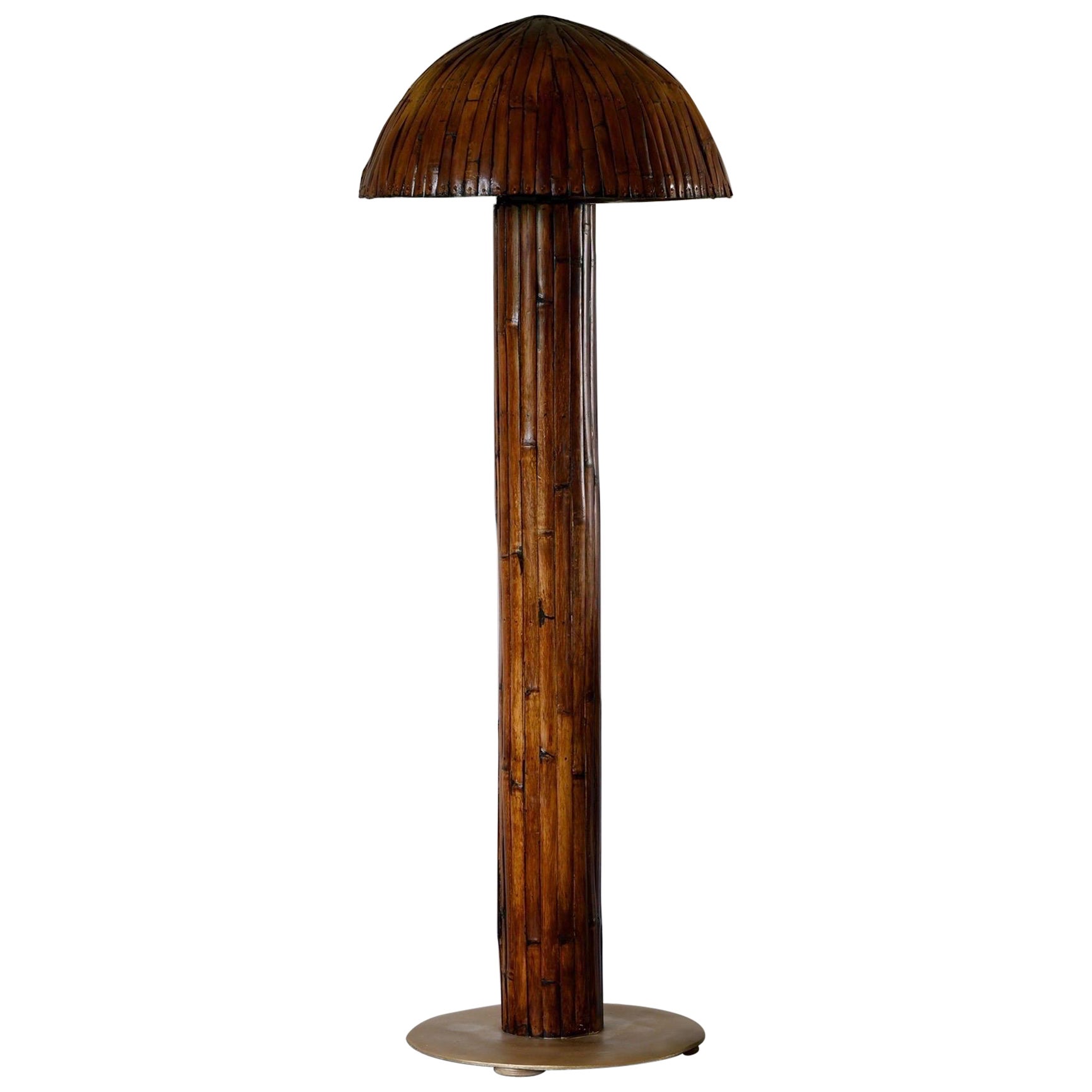Vintage Tall Bamboo Floor Lamp at 1stDibs