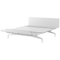 Alias LL4 Legnoletto Bed 120 cm in White Matt Lacquer Frame by Alfredo Häberli
