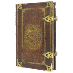 Early 18th Century Dutch Bible with Hand-Colored Engravings Heightened with Gold