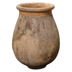 18th Century French Hand Crafted Terracotta Olive Jar from Provence