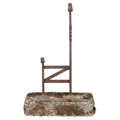 English Estate Made Wrought Iron Boot Scraper