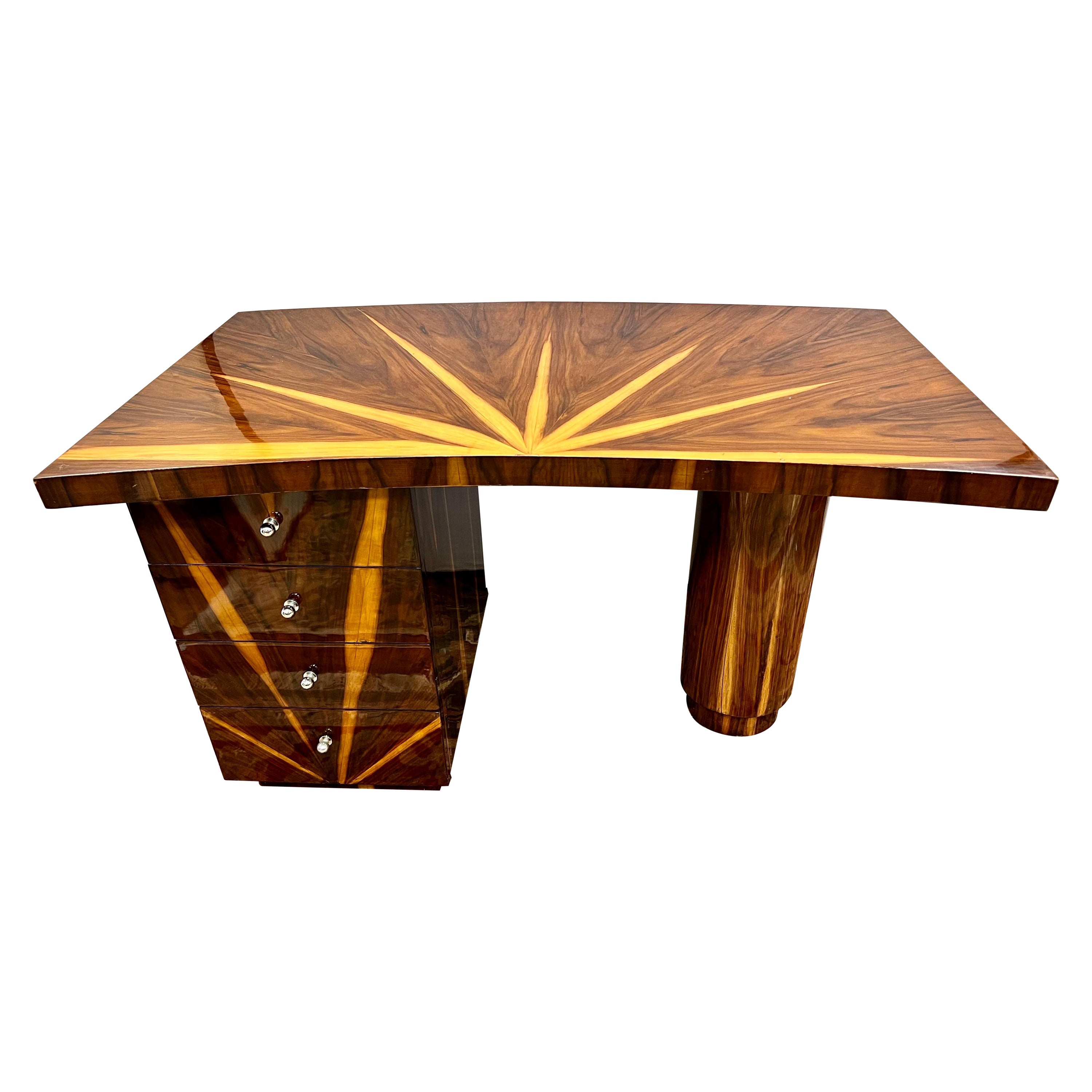 Organic 20th Century Art Deco Desk Writing Table