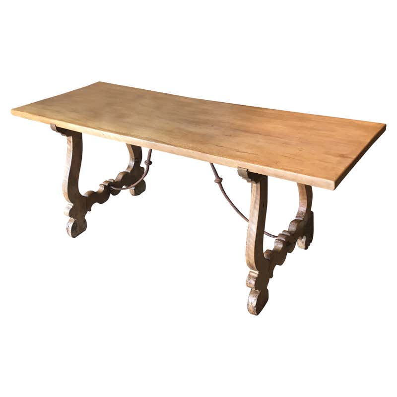 Rustic Italian Pine Farmhouse Dining Table or Console For Sale at 1stDibs
