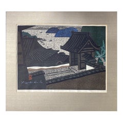 Vintage Kiyoshi Saito Signed Limited Edition Japanese Woodblock Print Hirato Nagasaki A
