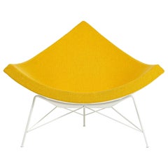 George Nelson Coconut Lounge Chair in Maharam Mode Goldenrod Fabrics