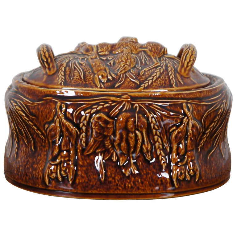 Vintage English Portmeirion 3 Oven to Table Lidded Casserole Hunt Game