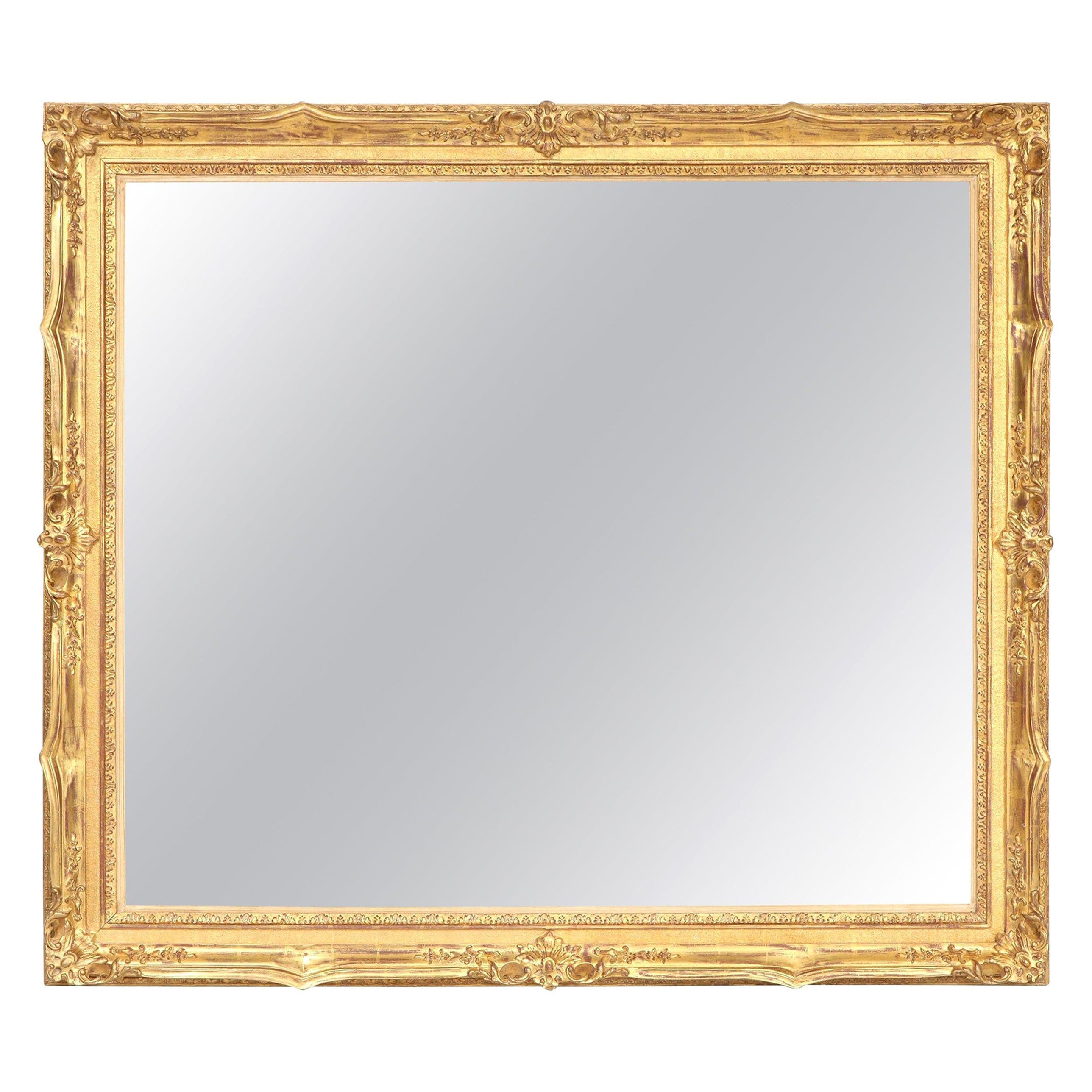 Mirror, Decorative Large Mirror, Antique Wall Mirror, Gold Leaf Frame