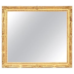 Mirror, Decorative Large Mirror, Antique Large Wall Mirror, Wood Frame Gold Leaf