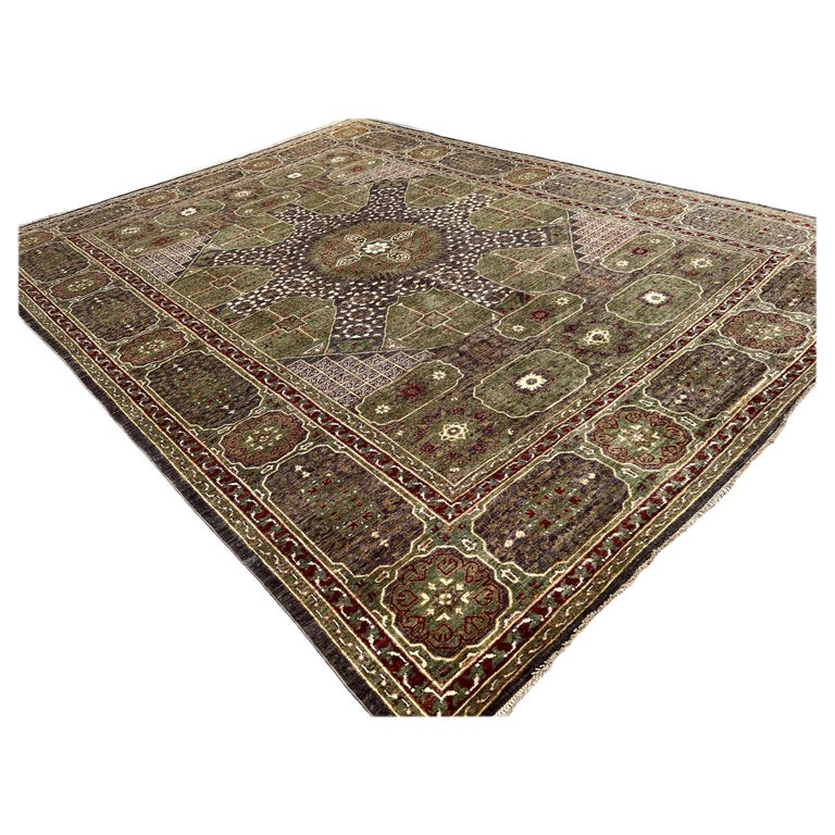 Fair Rug 9x12 Hand-Knotted Afghan Mamluk Rug Premium Hand-Spun Afghan Wool Fair ...