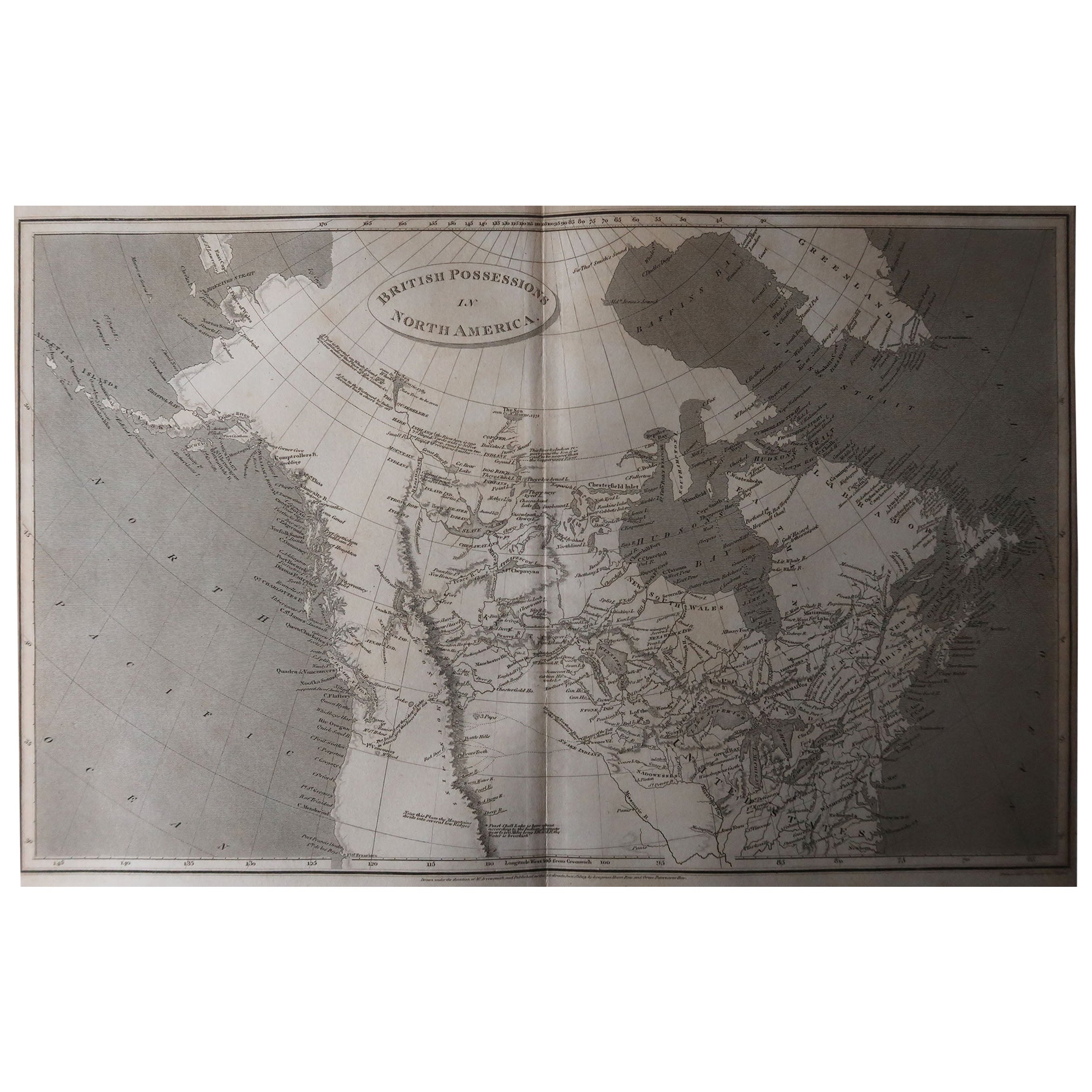 Great map of Canada.

Drawn under the direction of Arrowsmith.

Copper-plate engraving.

Published by Longman, Hurst, Rees, Orme and Brown, 1820

Unframed.