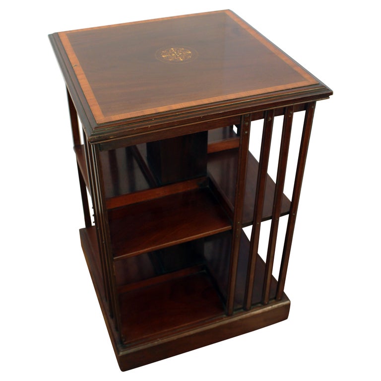 Late 19th Century English Revolving Bookcase at 1stDibs