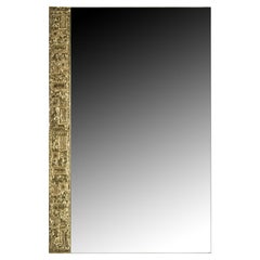 1960 Mirror Signed by Angelo Brotto in Gilt Bronze