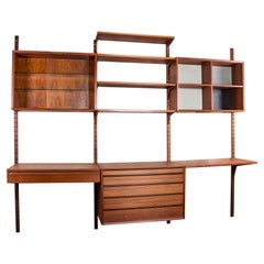 Modulares dänisches Teakholzregal von Poul Cadovius, 1960