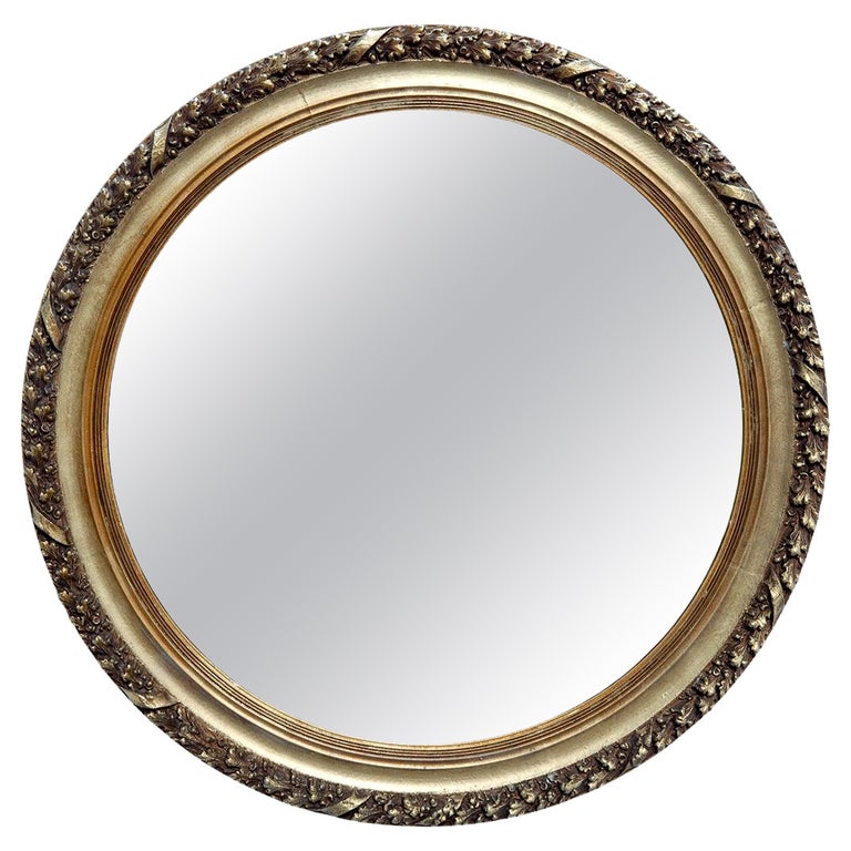 Small Round Accent Mirror For Sale at 1stDibs