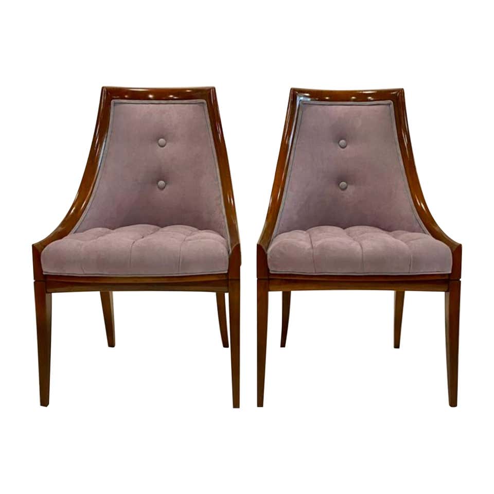 Set of Four Harvey Probber Chrome and Wicker Arm Chairs at 1stDibs