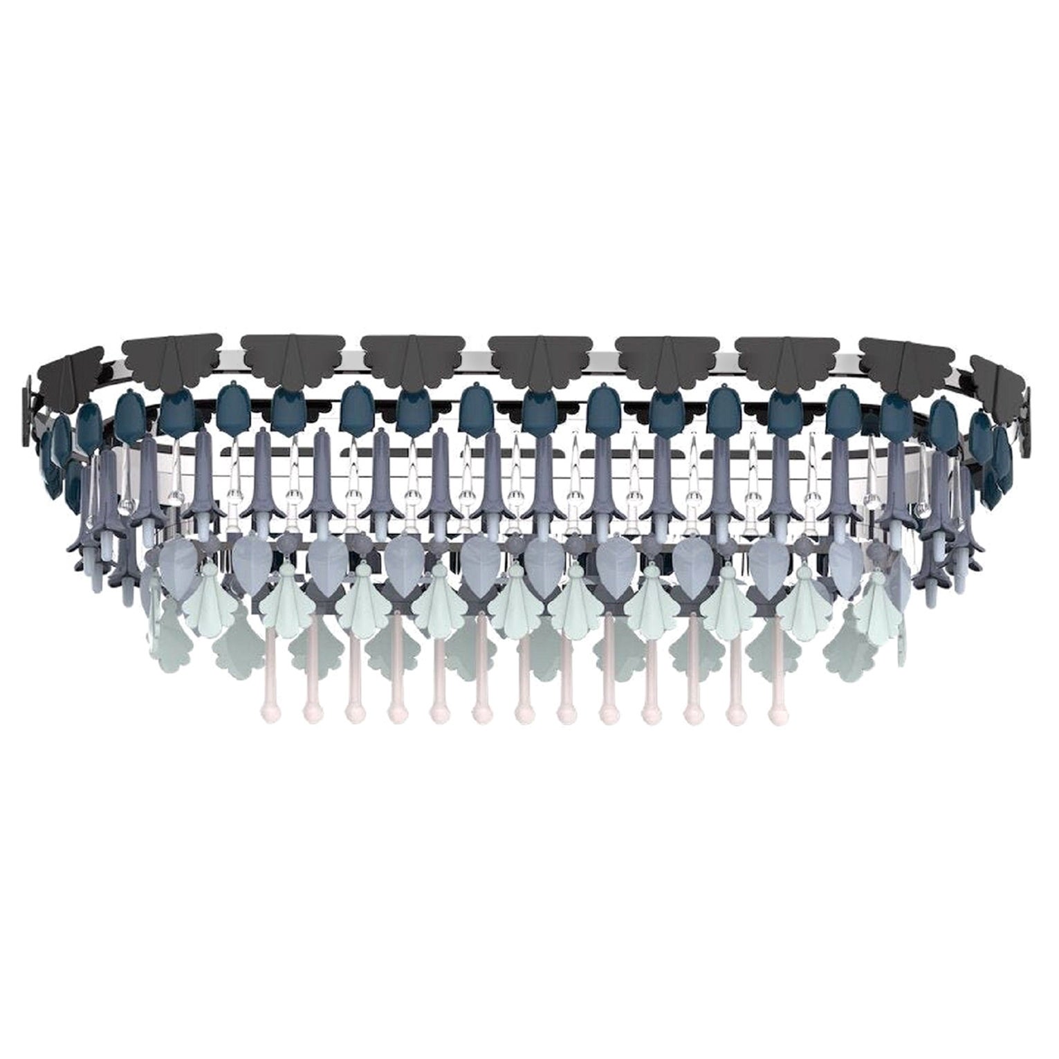 Seasons Chandelier Oval 150cm, Winter