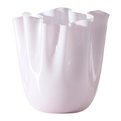 Große Fazzoletto-Vase in Rosa Cipria von Fulvio Bianconi E Paolo, 21. Jahrhundert