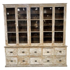 Magnificent Used 2-Part Display Cabinet/Tallboy, France