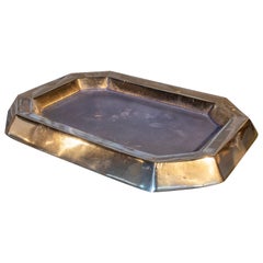 Used 1980s Bronze Tray by the Artist David Marshall 