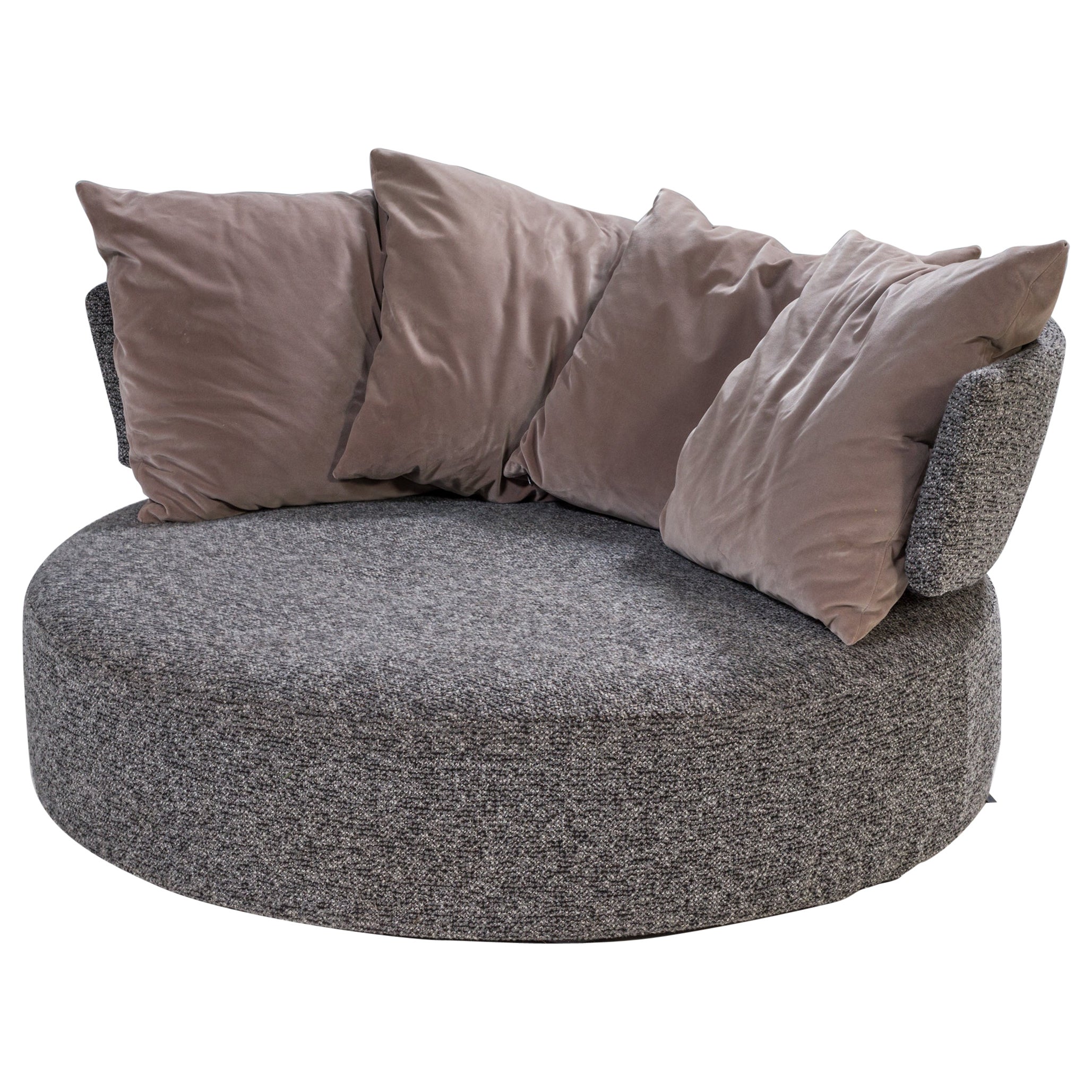 Antonio Citterio for B&B Italia Grey Fabric Amoenus Circular Sofa