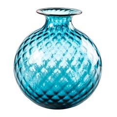 Vase en verre Monofiori Balloton Extra Small du 21ème siècle en Horizon/Rouge de Venini