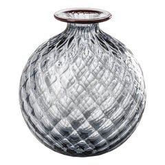 21st Century Monofiori Balloton Large Glass Vase in Grape/Red by Venini