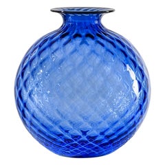 21st Century Monofiori Balloton Extra Large Glass Vase in Red/Sapphire by Venini