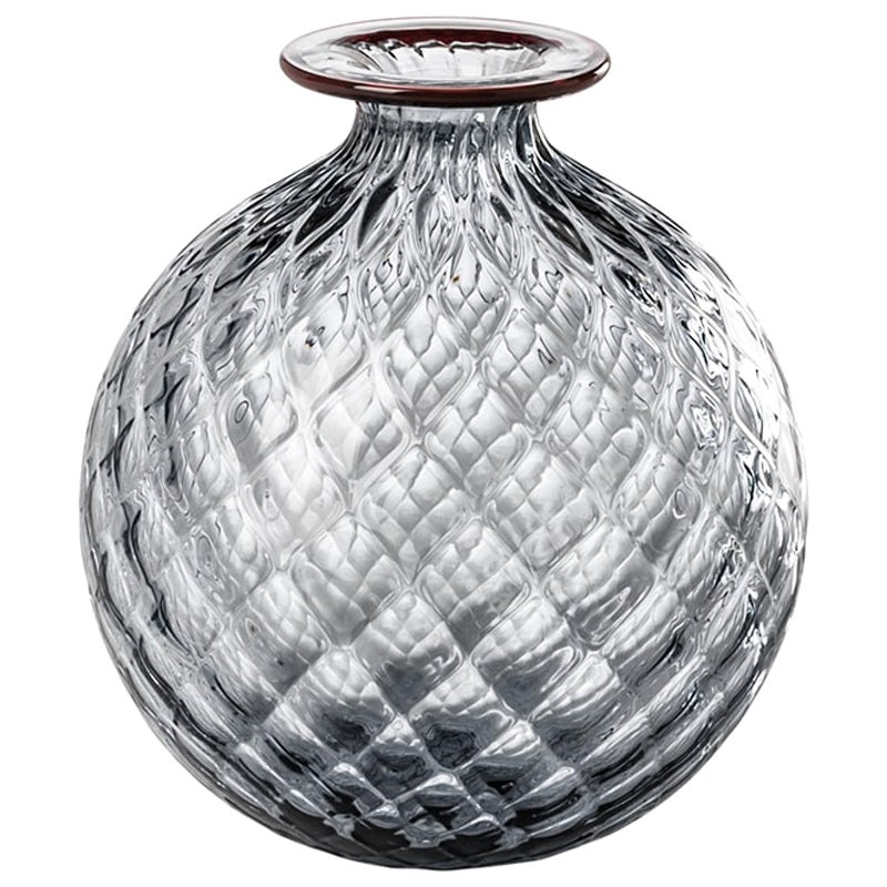 21st Century Monofiori Balloton Extra Large Glass Vase in Grape/Red by Venini