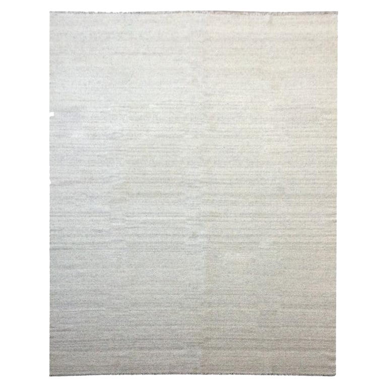 Contemporary Kilim, Handmade Wool Rug, Grey Color For Sale at 1stDibs