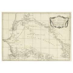 Antique Map of Senegal, West Africa