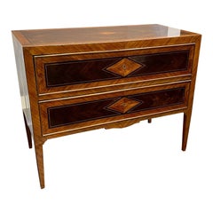 Italian Neo-Classical Diamond inlay Commode