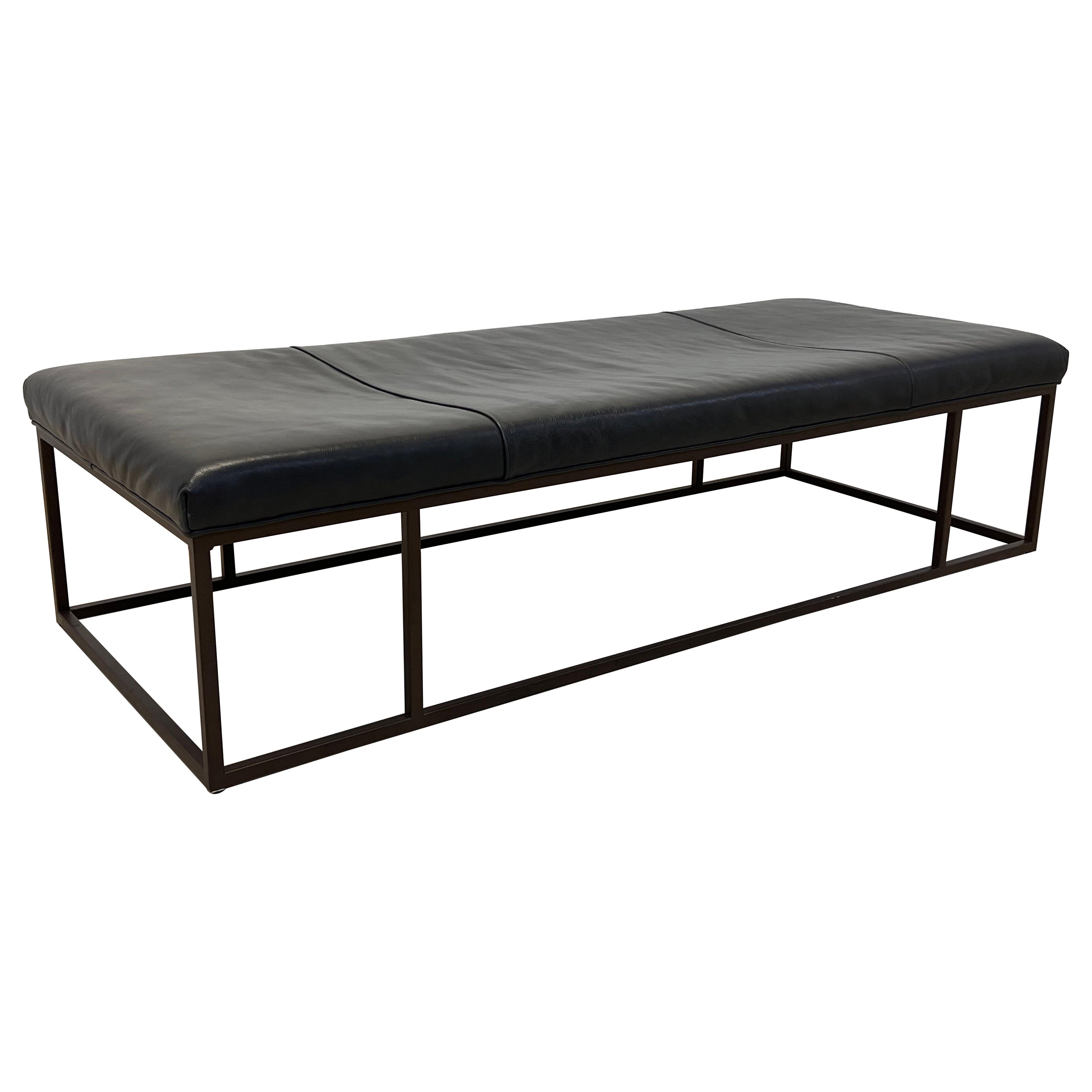 Mitchell Gold + Bob Williams Carmen Leather Cocktail Ottoman or Museum Bench