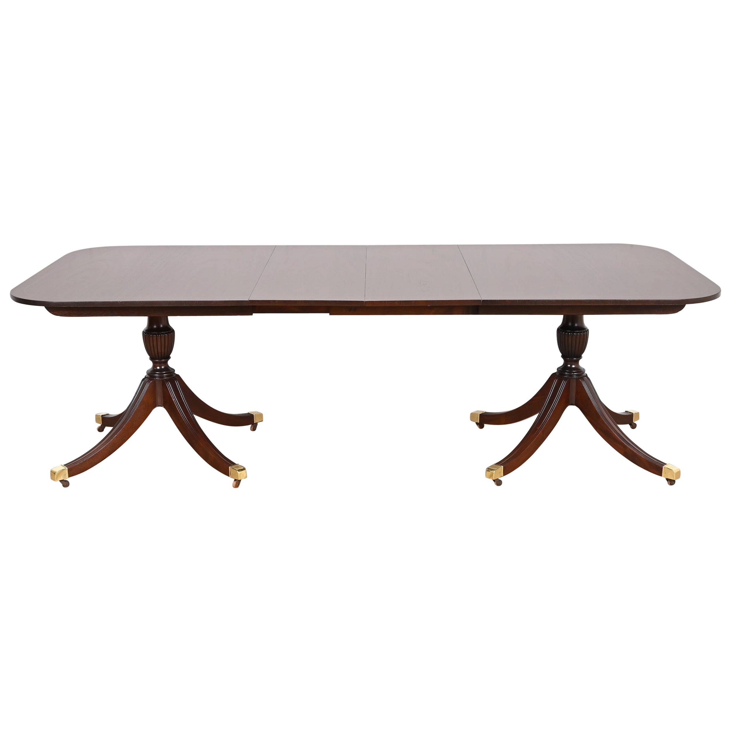 Classical Style Pedestal Dining Table by Baker at 1stDibs
