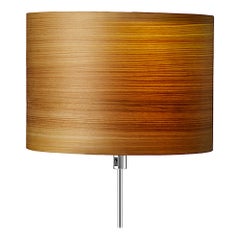 Dexter Mid-Century Modern Cypress Wood Veneer Lamp Shade