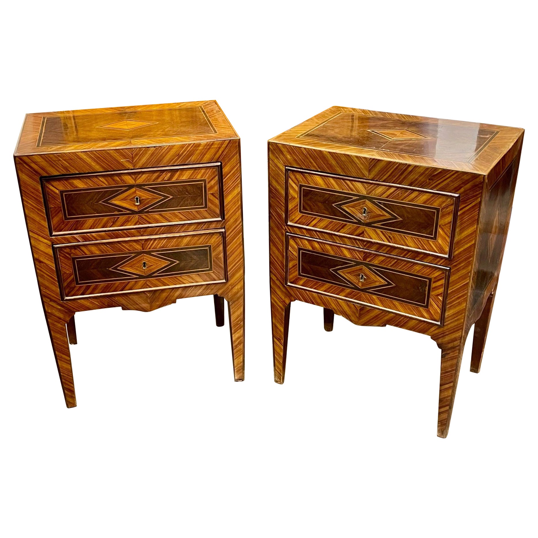 Pair of Italian Neo-Classical Side Tables For Sale