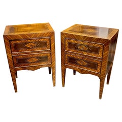 Antique Pair of Italian Neo-Classical Side Tables