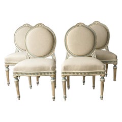 Set Of Four Antique French Louis XVI-Style Chairs