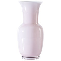 21st Century Opalino Small Glass Vase in Rosa Cipria by Venini