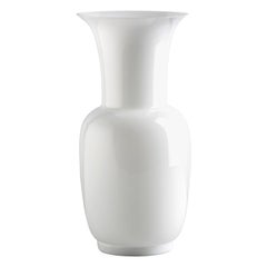 21st Century Opalino Medium Glass Vase in Milk-White by Venini