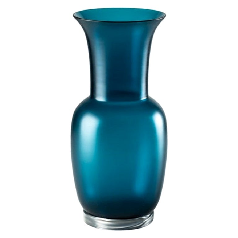21st Century Satin Small Glass Vase in Horizon by Venini